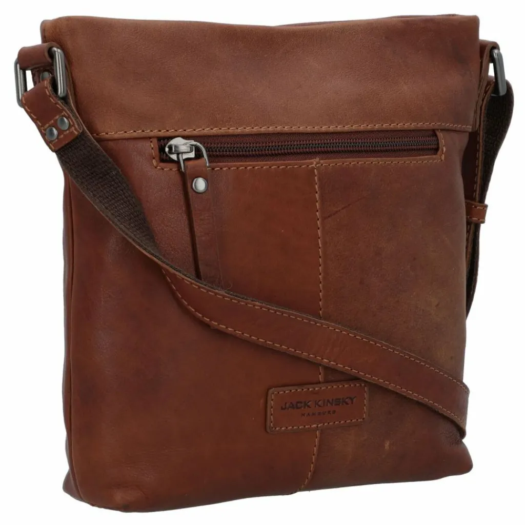 Jack Kinsky Umhängetaschen<Montreal Umhängetasche Leder 19 cm cognac