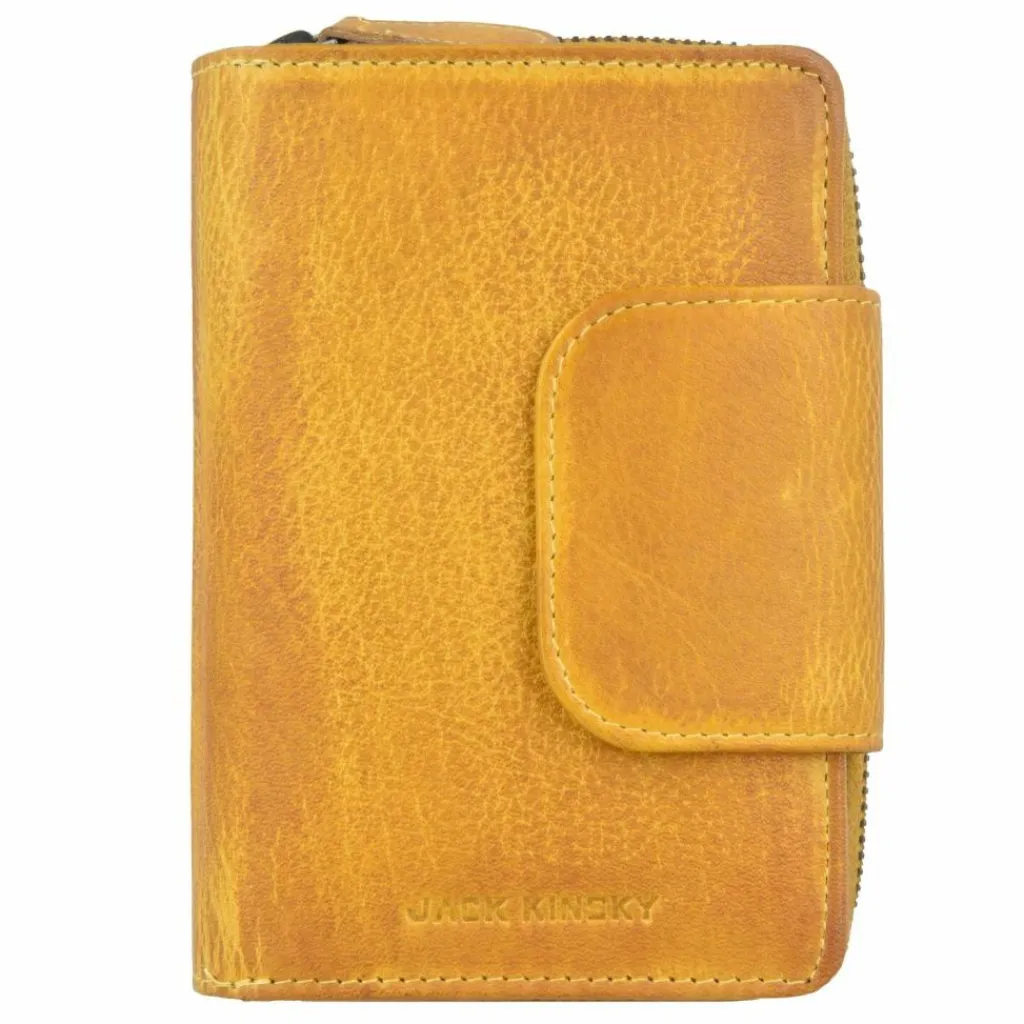 Jack Kinsky Damengeldbörsen Hochformat<Nassau 511 Geldbörse Leder 10 cm gelb