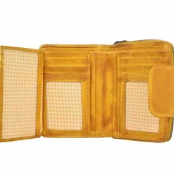 Jack Kinsky Damengeldbörsen Hochformat<Nassau 511 Geldbörse Leder 10 cm gelb