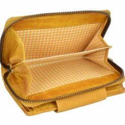 Jack Kinsky Damengeldbörsen Hochformat<Nassau 511 Geldbörse Leder 10 cm gelb