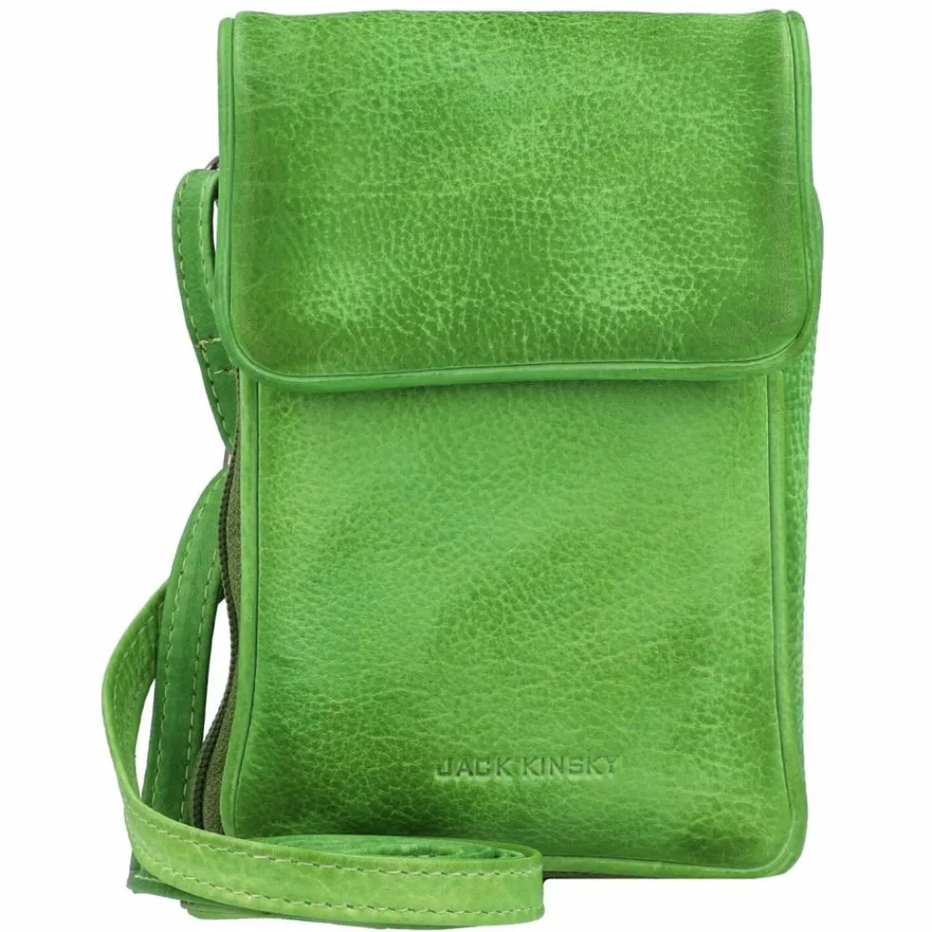 Jack Kinsky Handytaschen<Nassau Handytasche RFID Leder 9,5 cm apfel