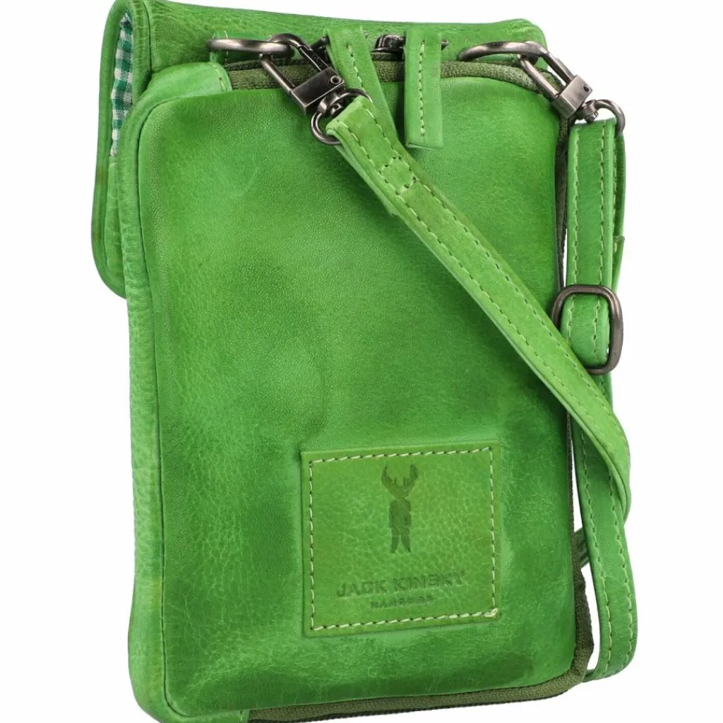Jack Kinsky Handytaschen<Nassau Handytasche RFID Leder 9,5 cm apfel