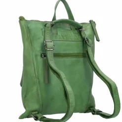 Jack Kinsky Lederrucksäcke|City Rucksäcke<Nelson 4 City Rucksack Leder 32 cm grün