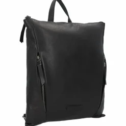 Jack Kinsky Lederrucksäcke|City Rucksäcke<Nelson 4 City Rucksack Leder 32 cm schwarz