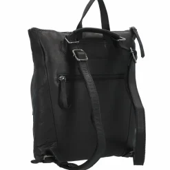 Jack Kinsky Lederrucksäcke|City Rucksäcke<Nelson 4 City Rucksack Leder 32 cm schwarz