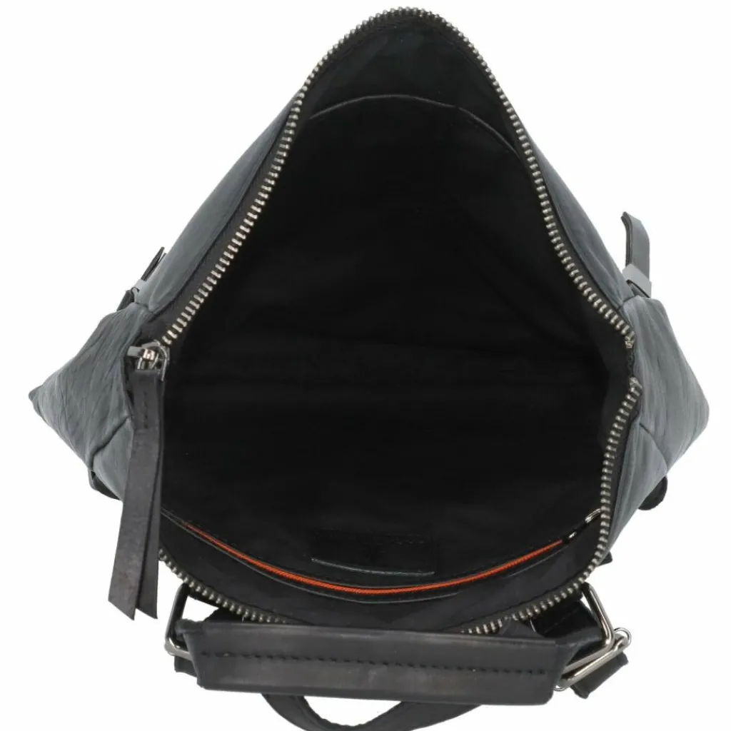 Jack Kinsky Lederrucksäcke|City Rucksäcke<Nelson 4 City Rucksack Leder 32 cm schwarz
