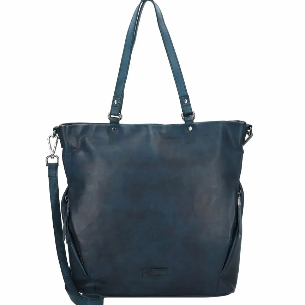 Jack Kinsky Schultertaschen<Nelson 6 Schultertasche Leder 41 cm marine