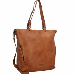 Best Jack Kinsky Nelson 6 Schultertasche Leder 41 cm cognac