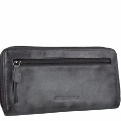 Jack Kinsky Damengeldbörsen Querformat<Nelson Geldbörse RFID Leder 20 cm anthrazit