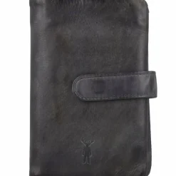 Outlet Jack Kinsky Nelson Geldbörse RFID Leder 9,5 cm anthrazit