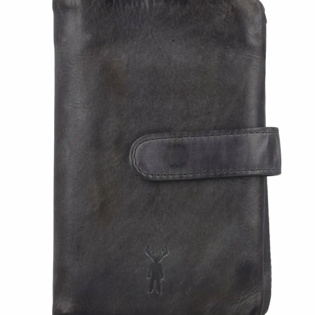 Outlet Jack Kinsky Nelson Geldbörse RFID Leder 9,5 cm anthrazit