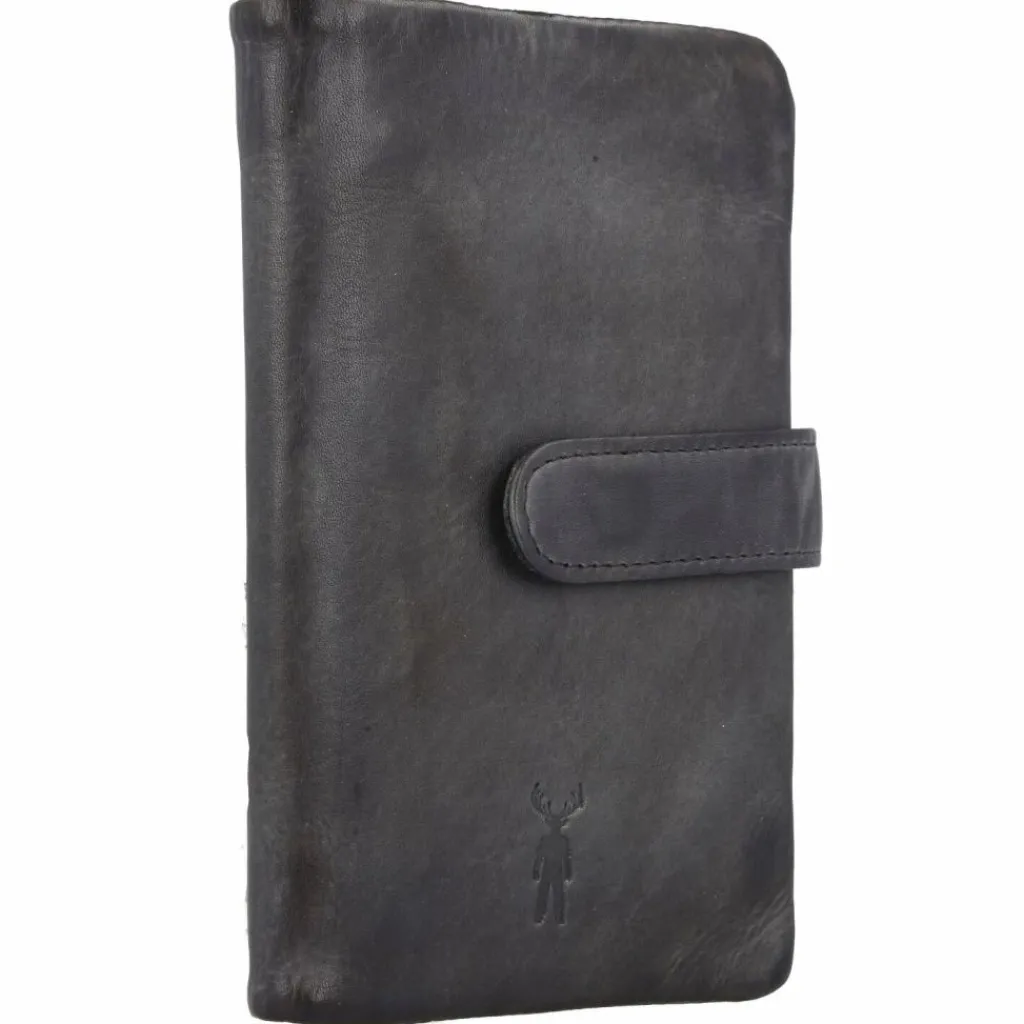 Outlet Jack Kinsky Nelson Geldbörse RFID Leder 9,5 cm anthrazit