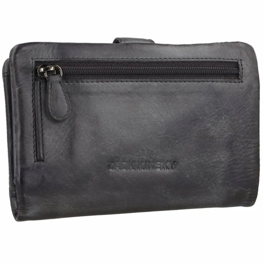 Outlet Jack Kinsky Nelson Geldbörse RFID Leder 9,5 cm anthrazit