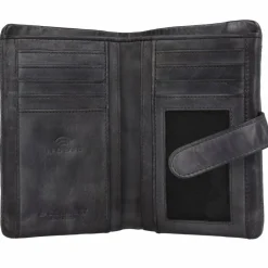 Outlet Jack Kinsky Nelson Geldbörse RFID Leder 9,5 cm anthrazit