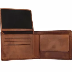 Jack Kinsky Herrengeldbörsen Querformat<Nelson Geldbörse RFID Leder 13 cm mokka