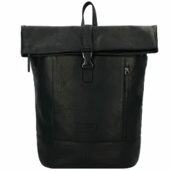 Jack Kinsky Lederrucksäcke|Daypacks<Porto Daypack Leder 43 cm Laptopfach schwarz