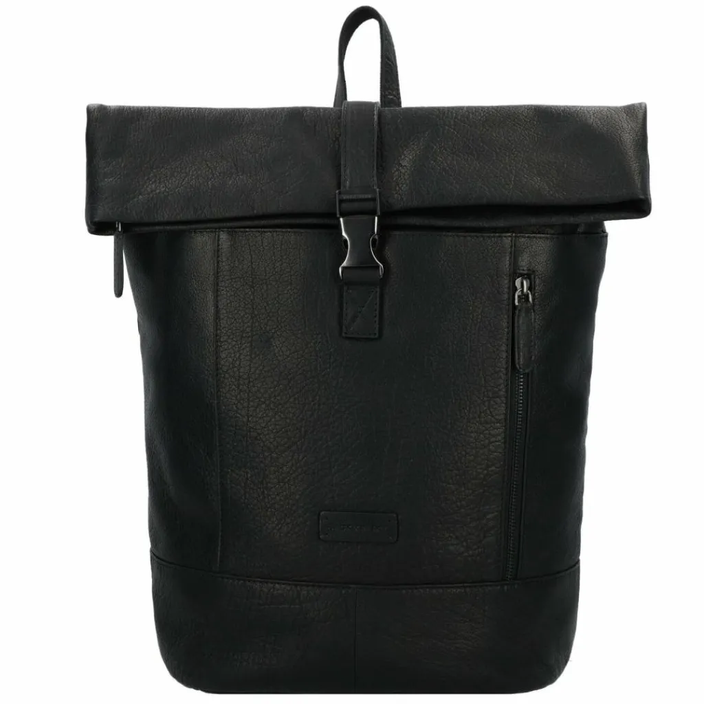Jack Kinsky Lederrucksäcke|Daypacks<Porto Daypack Leder 43 cm Laptopfach schwarz