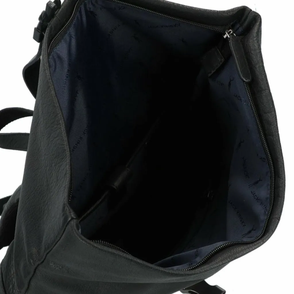 Jack Kinsky Lederrucksäcke|Daypacks<Porto Daypack Leder 43 cm Laptopfach schwarz
