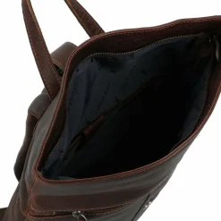 Jack Kinsky Lederrucksäcke|Daypacks<Porto Daypack Leder 37 cm Laptopfach mokka