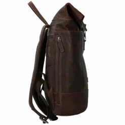 Jack Kinsky Lederrucksäcke|Daypacks<Porto Daypack Leder 43 cm Laptopfach mokka