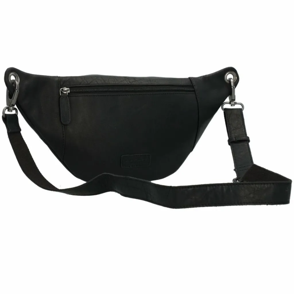 Jack Kinsky Gürteltaschen<Porto Gürteltasche Leder 30 cm schwarz