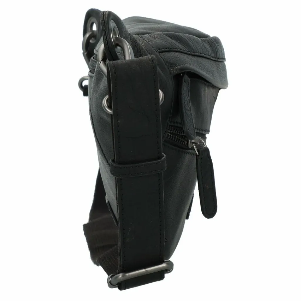 Jack Kinsky Gürteltaschen<Porto Gürteltasche Leder 30 cm schwarz