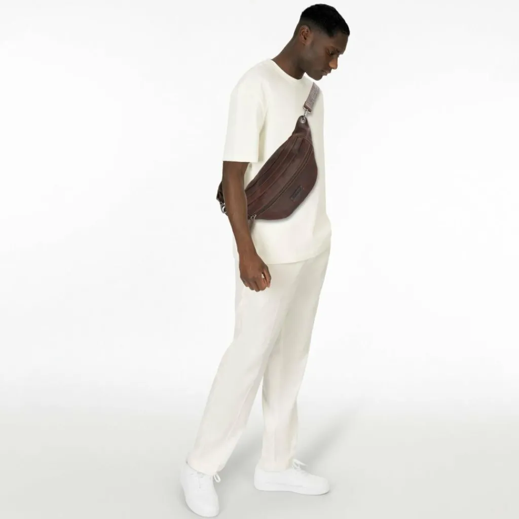 Sale Jack Kinsky Porto Gürteltasche Leder 30 cm mokka