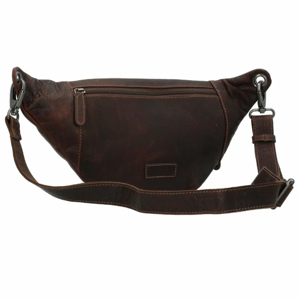 Sale Jack Kinsky Porto Gürteltasche Leder 30 cm mokka
