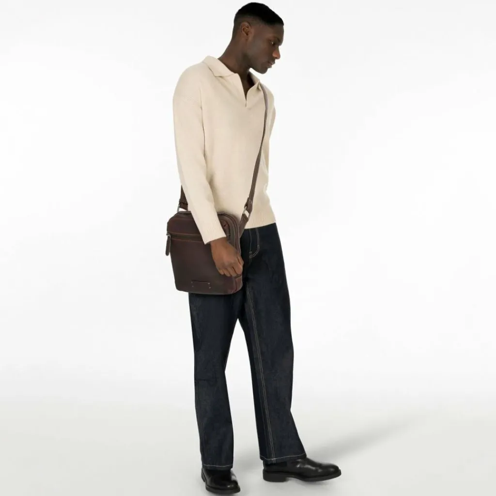 Jack Kinsky Porto Umhängetasche Leder 20 cm