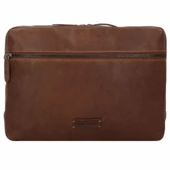 Best Jack Kinsky Porto Umhängetasche Leder 33 cm cognac