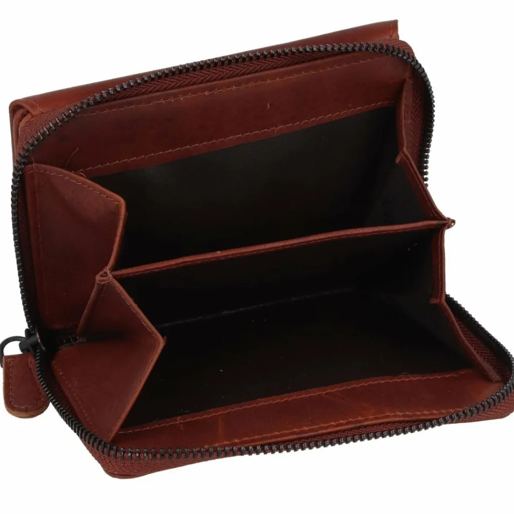 Hot Jack Kinsky Risör Geldbörse RFID Schutz Leder 14 cm cognac