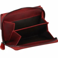 Discount Jack Kinsky Risör Geldbörse RFID Schutz Leder 14 cm rot