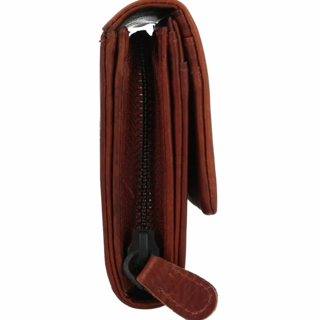 Damen Jack Kinsky Risör Geldbörse RFID Schutz Leder 19 cm