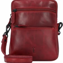 Jack Kinsky Umhängetaschen<Risör Umhängetasche Leder 15.5 cm rot