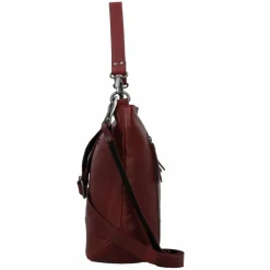 Jack Kinsky Schultertaschen<Schultertasche Leder 33 cm rot