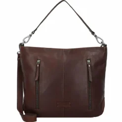 Hot Jack Kinsky Schultertasche Leder 33 cm mokka