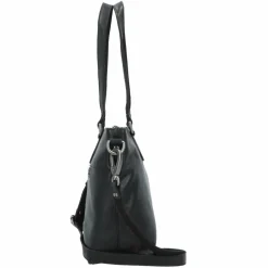 Hot Jack Kinsky Schultertasche Leder 27 cm schwarz