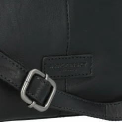 Hot Jack Kinsky Schultertasche Leder 27 cm schwarz