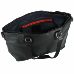 Hot Jack Kinsky Schultertasche Leder 27 cm schwarz