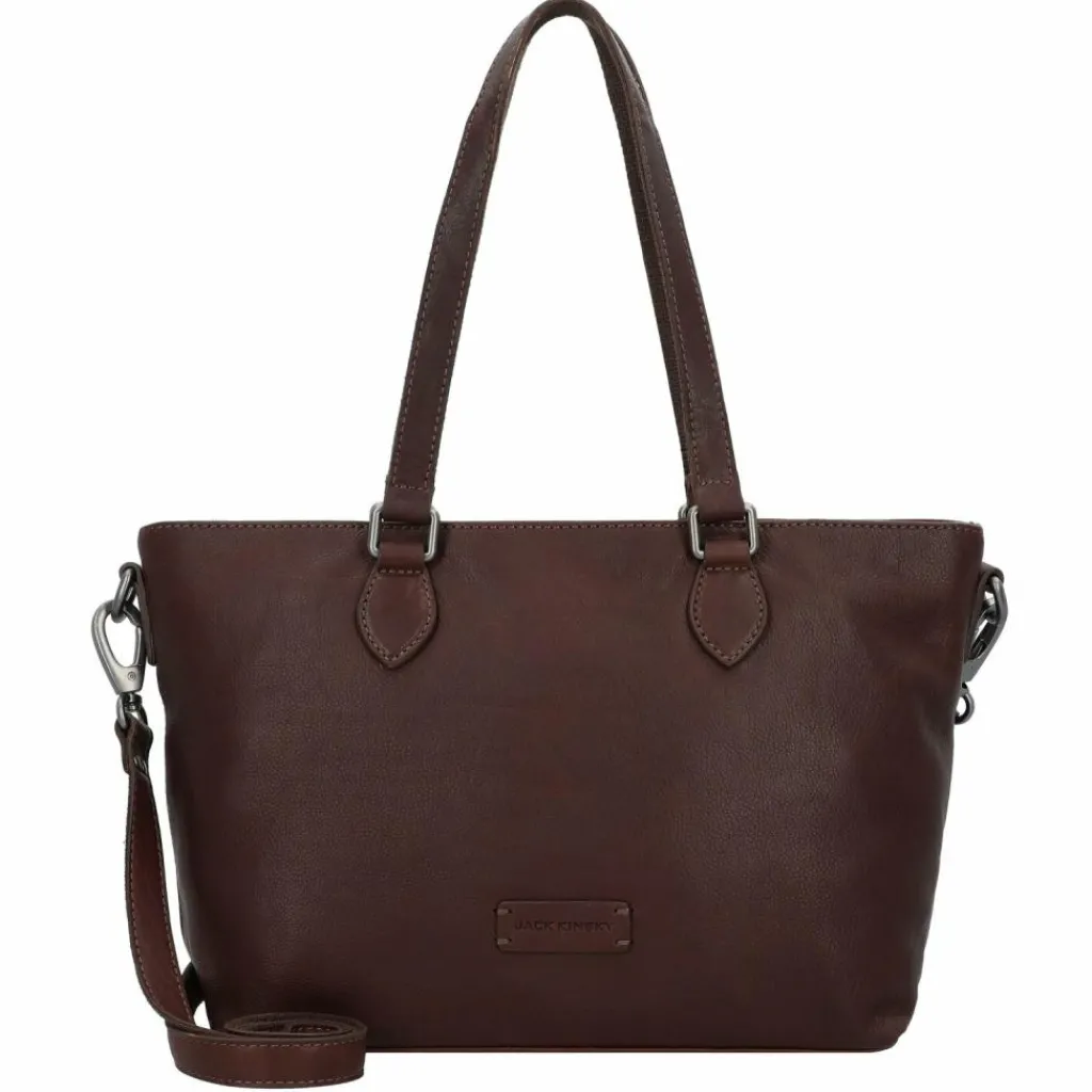 Jack Kinsky Schultertasche Leder 27 cm