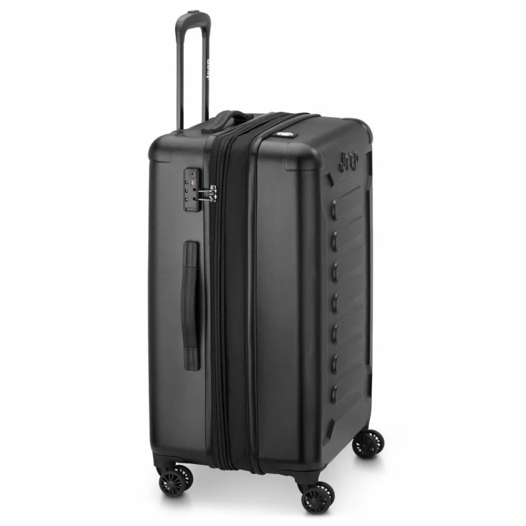 New Jeep JH004C 4 Rollen Trolley 68 cm mit Dehnfalte black