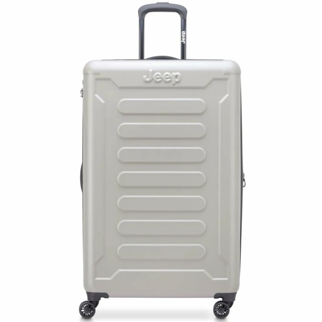 Jeep 4-Rollen Koffer|Hartgepäck<JH004C 4 Rollen Trolley 80 cm mit Dehnfalte grey