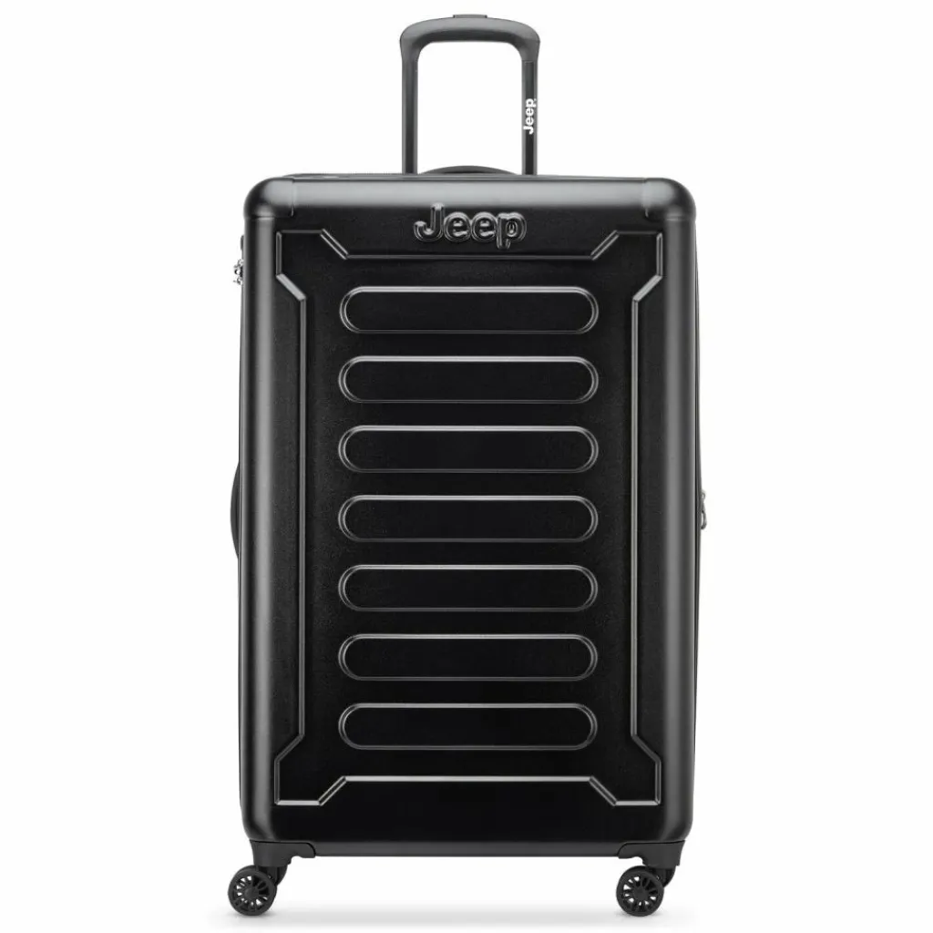 Discount Jeep JH004C 4 Rollen Trolley 80 cm mit Dehnfalte black