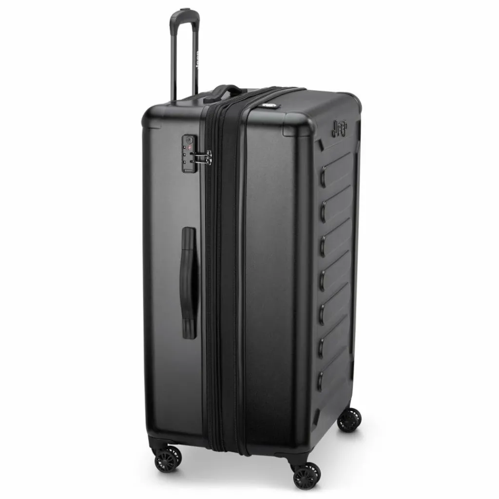 Discount Jeep JH004C 4 Rollen Trolley 80 cm mit Dehnfalte black