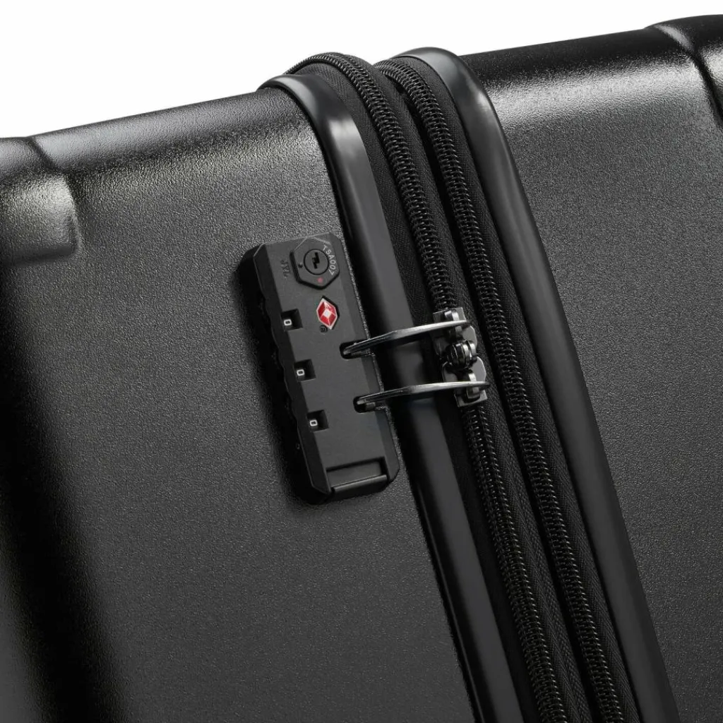 Discount Jeep JH004C 4 Rollen Trolley 80 cm mit Dehnfalte black