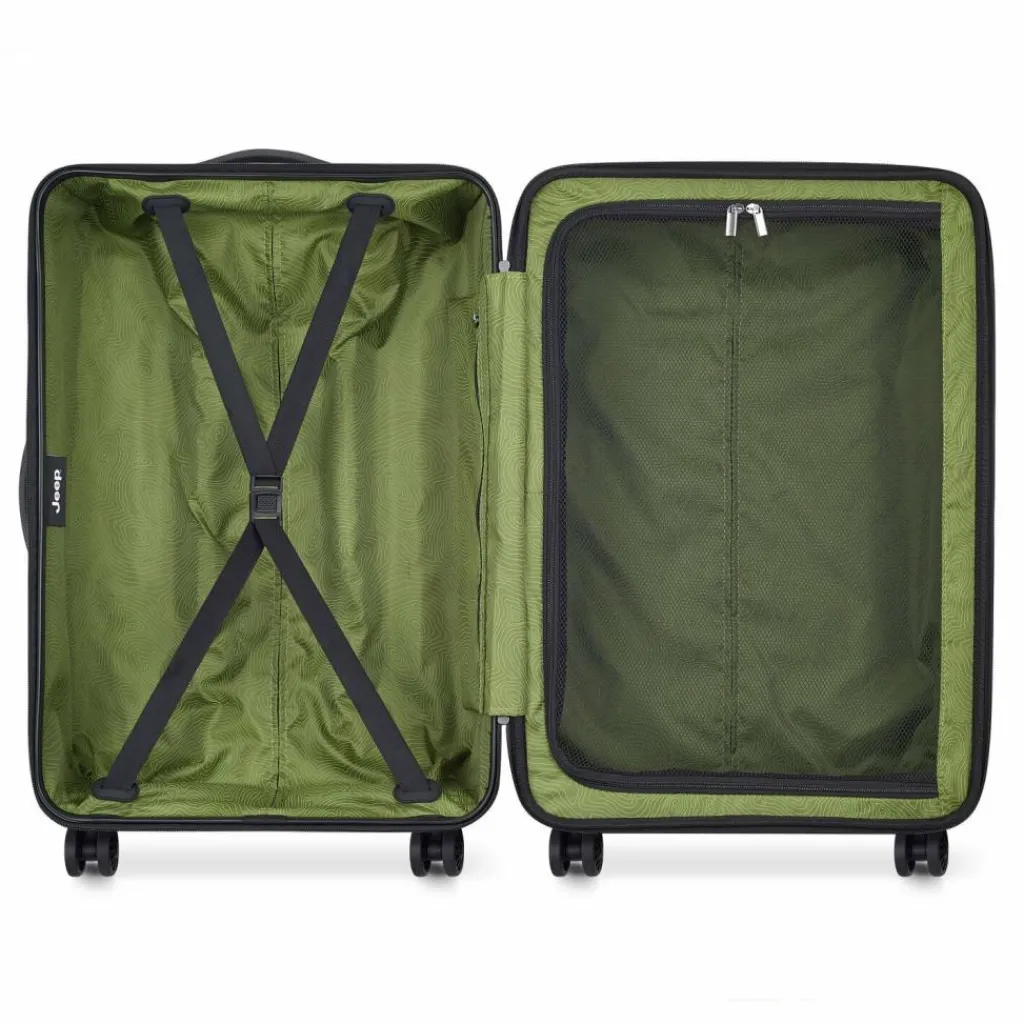 Discount Jeep JH004C 4 Rollen Trolley 68 cm mit Dehnfalte grey