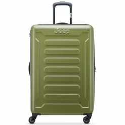 Best Jeep JH004C 4 Rollen Trolley 75 cm mit Dehnfalte avocade green
