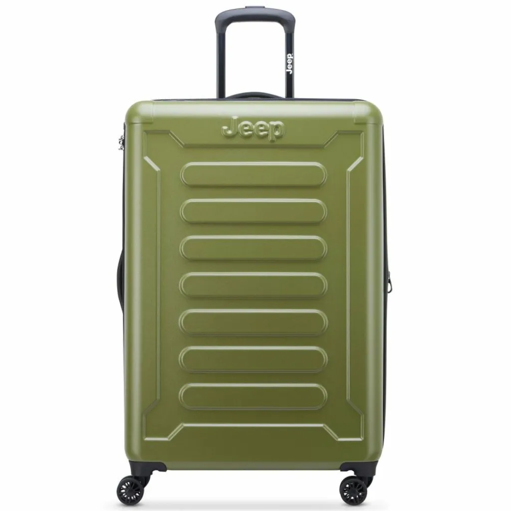 Best Jeep JH004C 4 Rollen Trolley 75 cm mit Dehnfalte avocade green