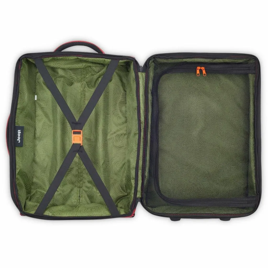 Jeep 2-Rollen Kabinentrolleys|Weichgepäck<JS006B 2 Rollen Kabinentrolley 55 cm chili pepper red