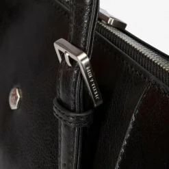 Sale Jekyll & Hide Madrid Schultertasche RFID Schutz Leder 39 cm Laptopfach black